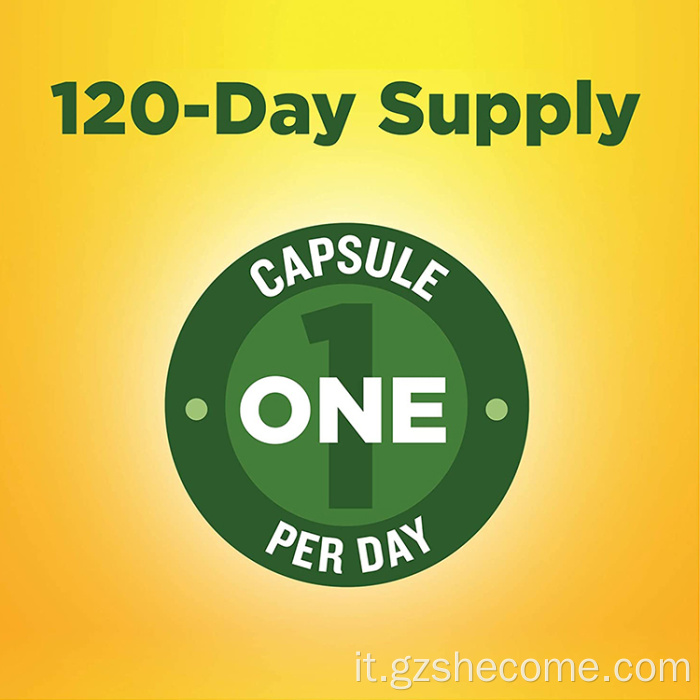 Supplemento di curcuma Supporto antiossidante Capsule di curcumina